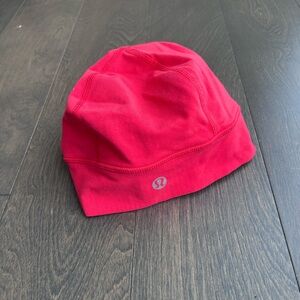 lululemon athletica run beanie coral pink